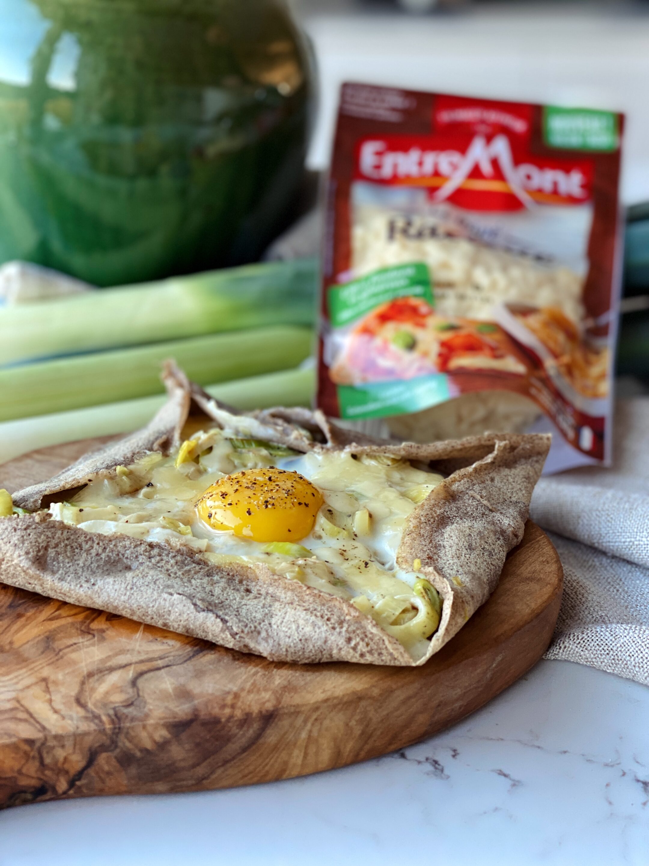 Boekweitpannenkoek Met Romige Prei En Geraspte Kaas Le Raclette