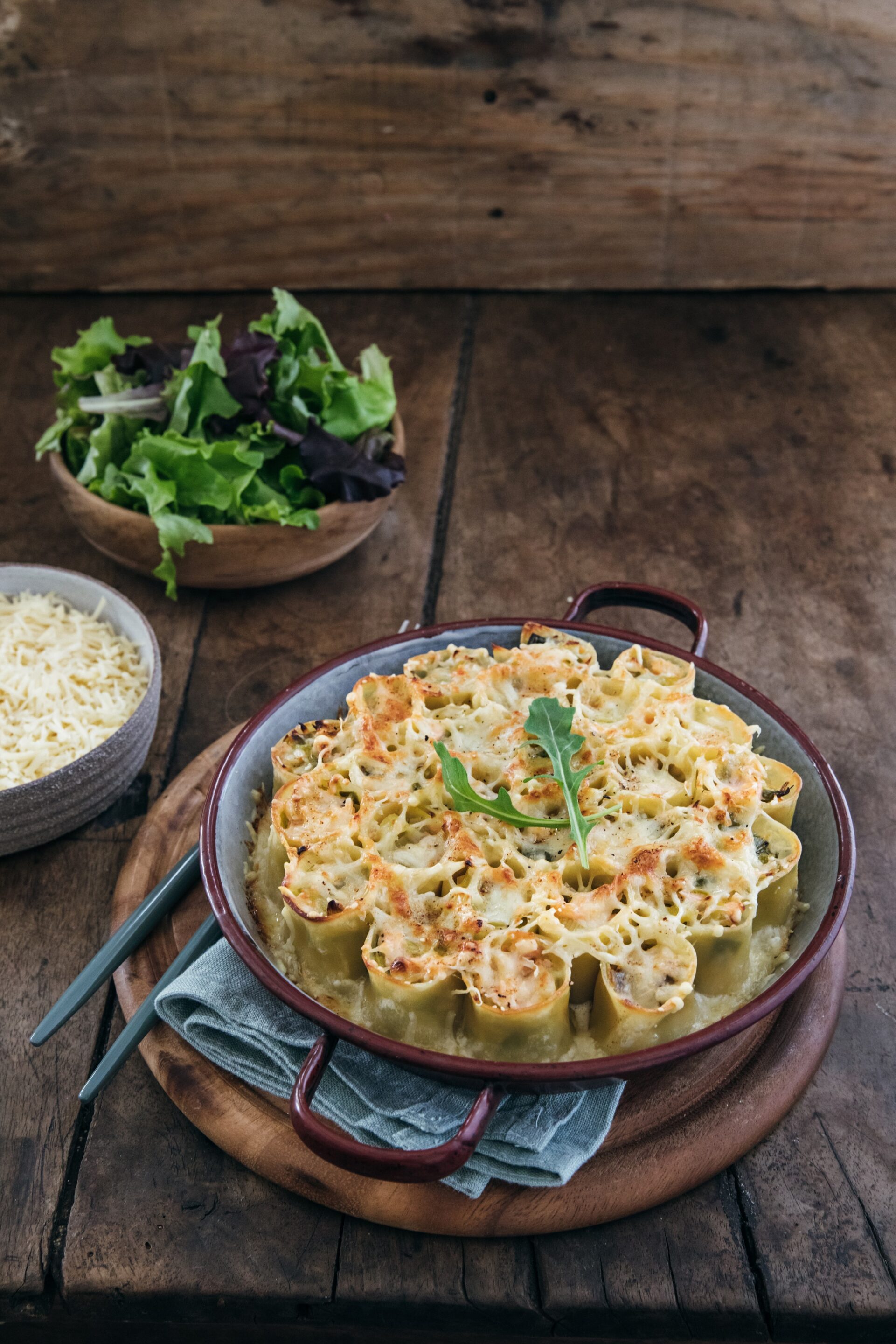 Pasta gevuld met prei, zalm en Emmental Entremont Entremont Belgique
