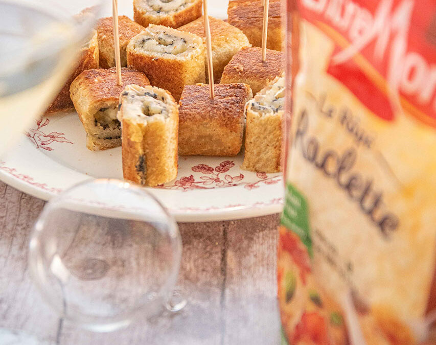 Croquerolletjes met raclettekaas en truffel
