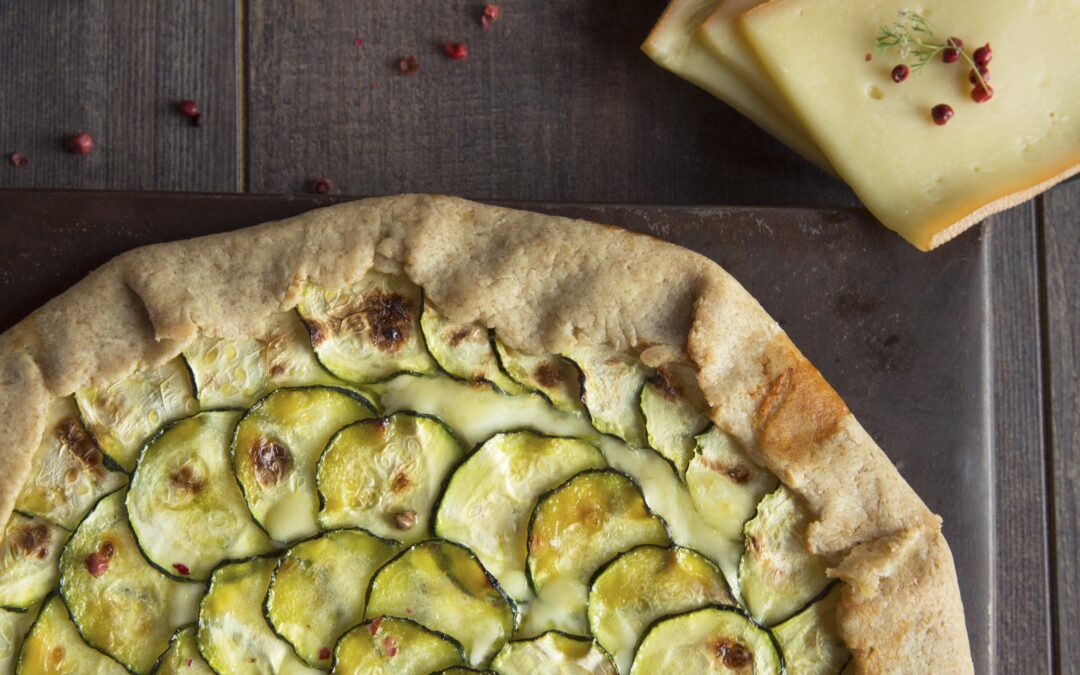 Tarte rustique aux courgettes & raclette Entremont