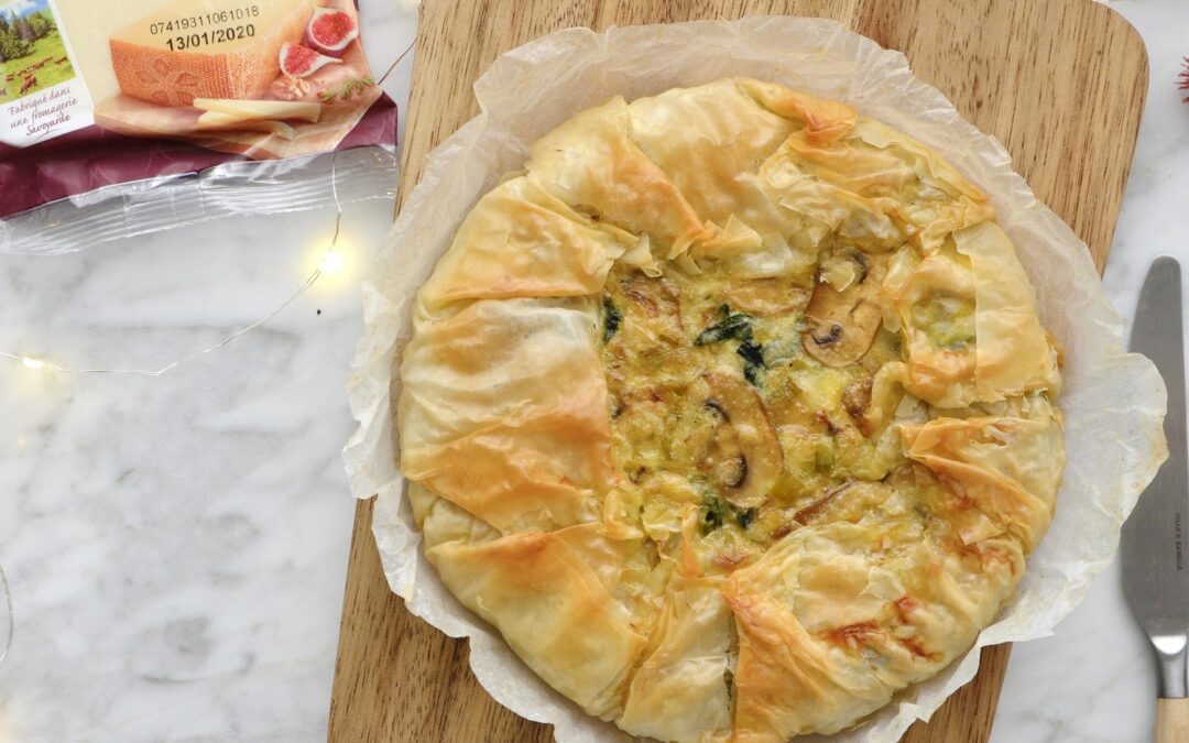 Tourte feuilletée végétarienne