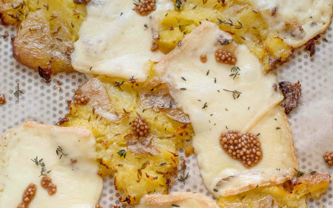 Pommes de terre rôties à la raclette