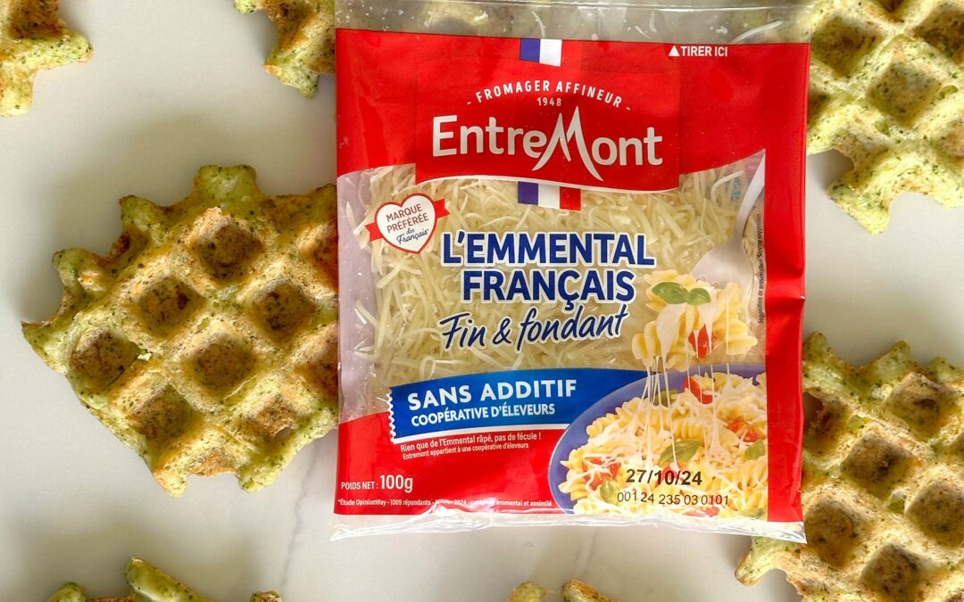 Hartige wafels met broccoli en Emmentaler kaas