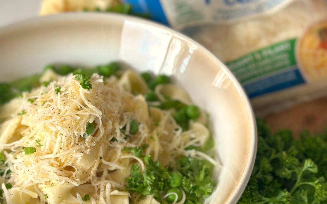 Tagliatelle met erwten