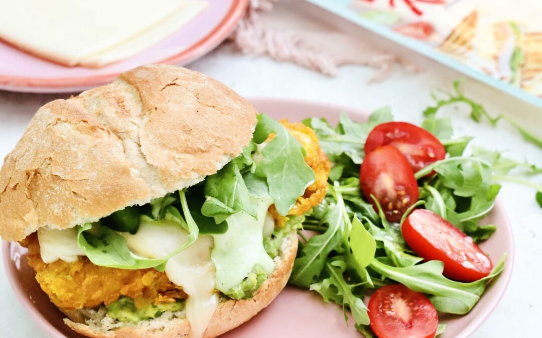 Burger de poulet croustillant au fromage Entremont