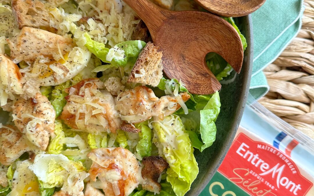 Caesar salade met Comté