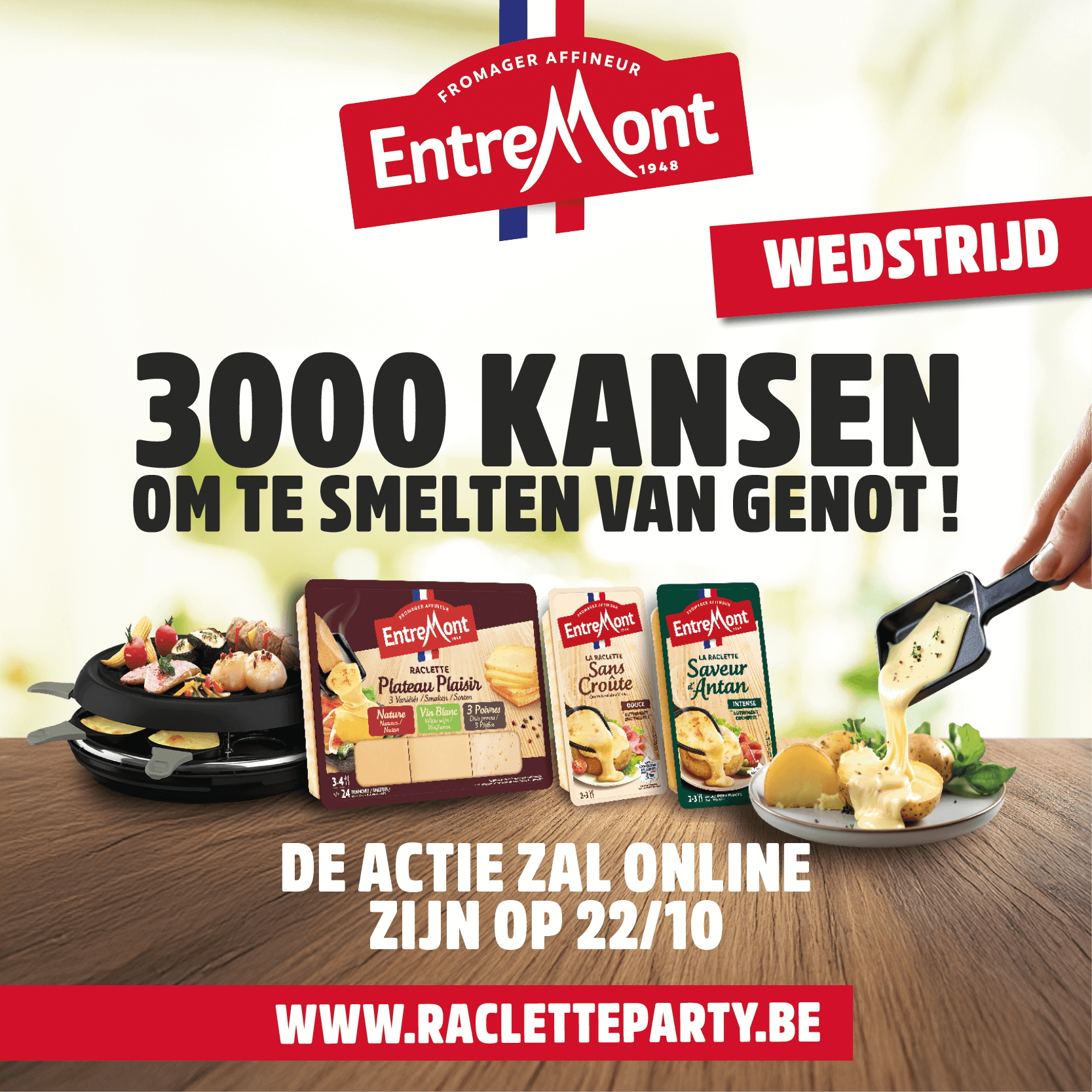Entremont website raclette party 2025 NL