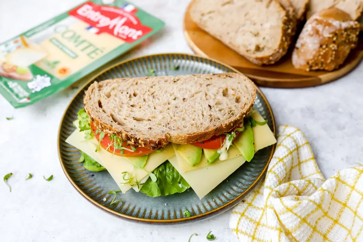 Tartine gourmande au fromage Comté